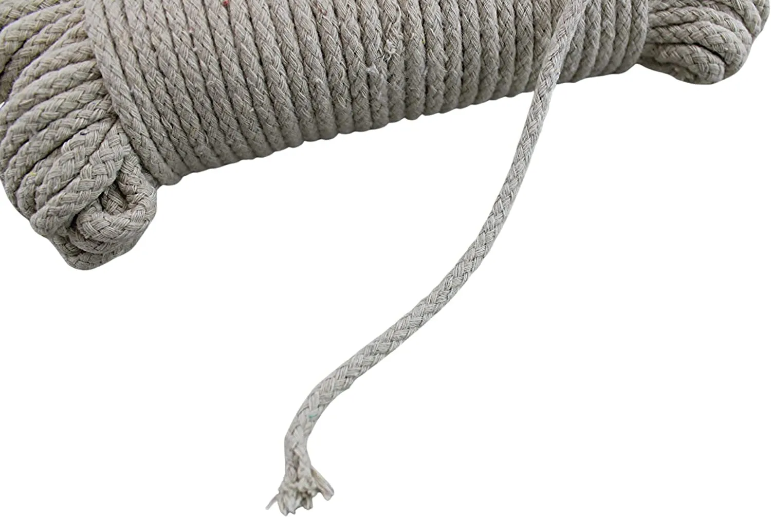 100 Ft Heavy Duty Braided Cotton Rope Clothesline Approximately #6 1/4" 6 Mm Multi Purpose Home Boat Camping