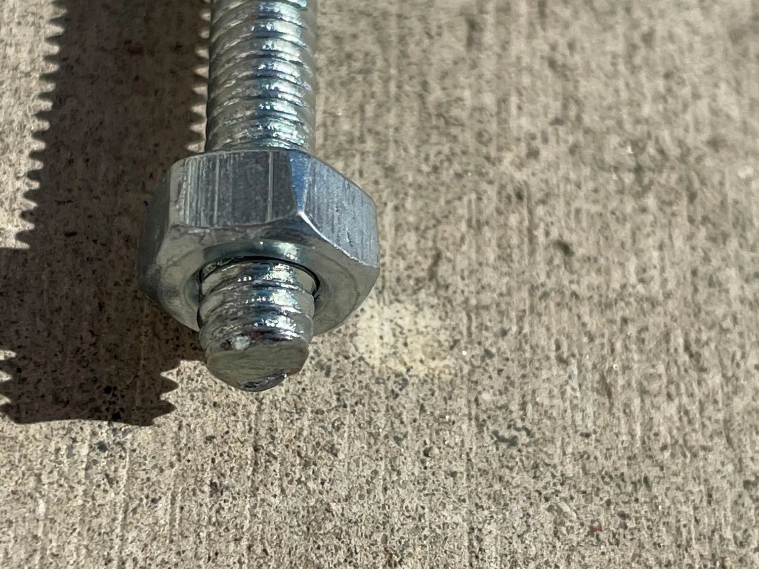 1/4" x 2-3/4" Galvanized Steel Eye Bolt with Hex Nut