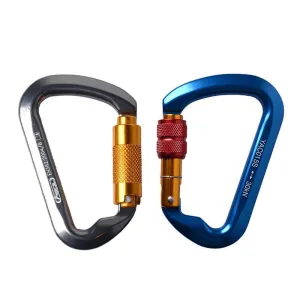 2pc Locking Carabiner Clip Heavy Duty Carabiner Hook Climbing