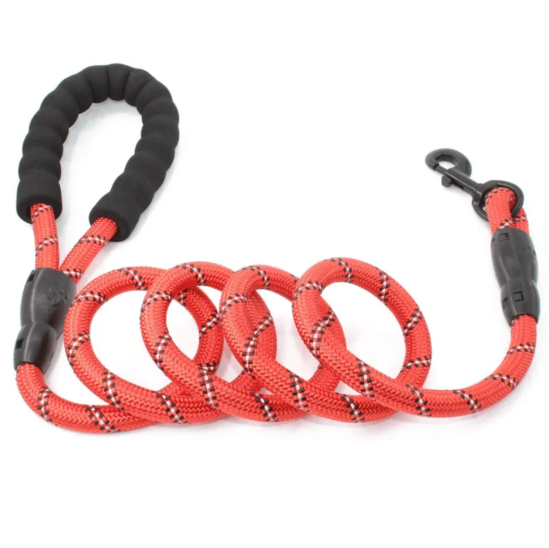 5FT Rope Leash with Comfort Handle - American Made Product