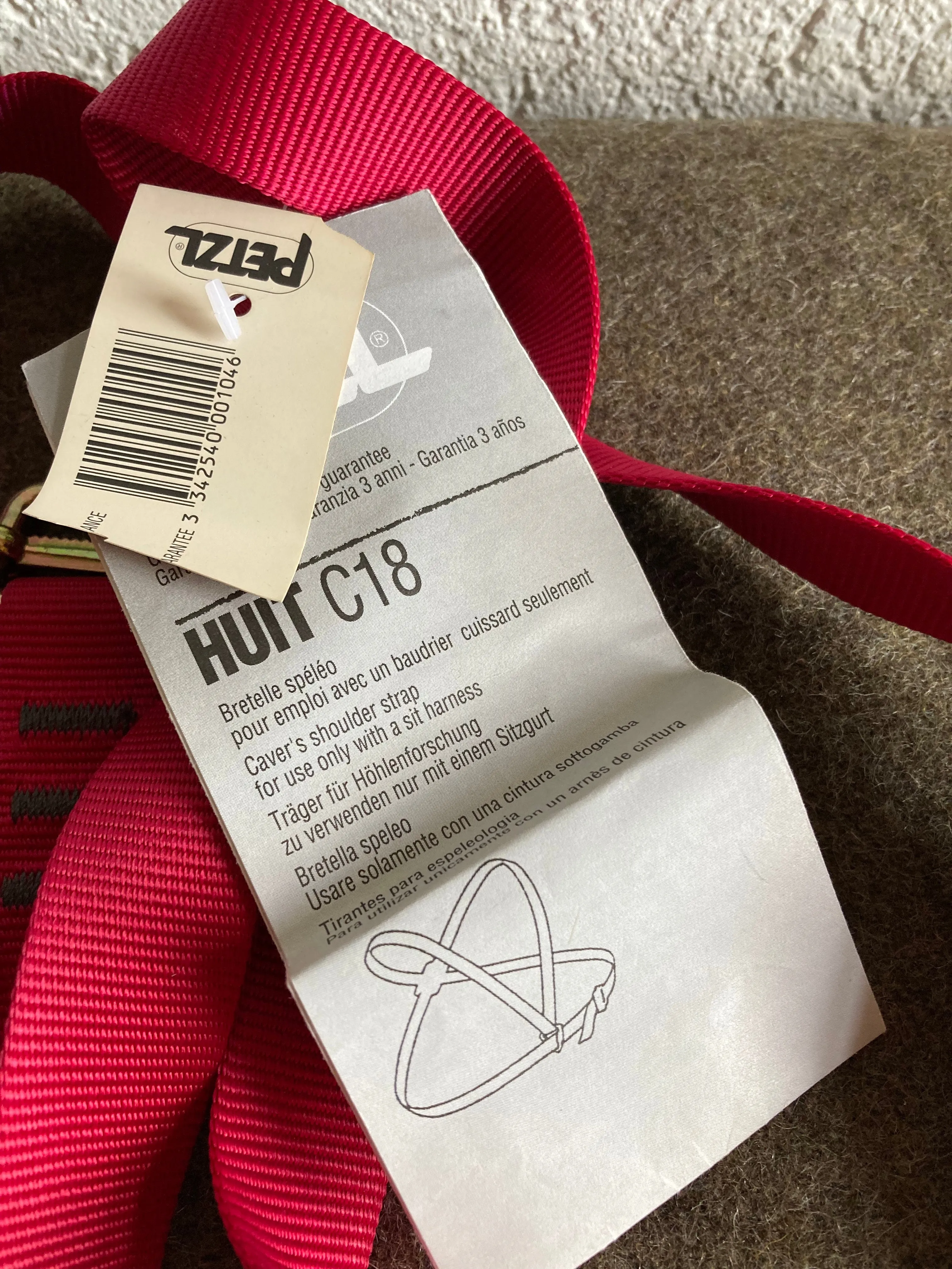 Accessories, Mountaineering, Selection of Harnesses, carabiners, and ascension devices (* This is sold as a complete assembly.)