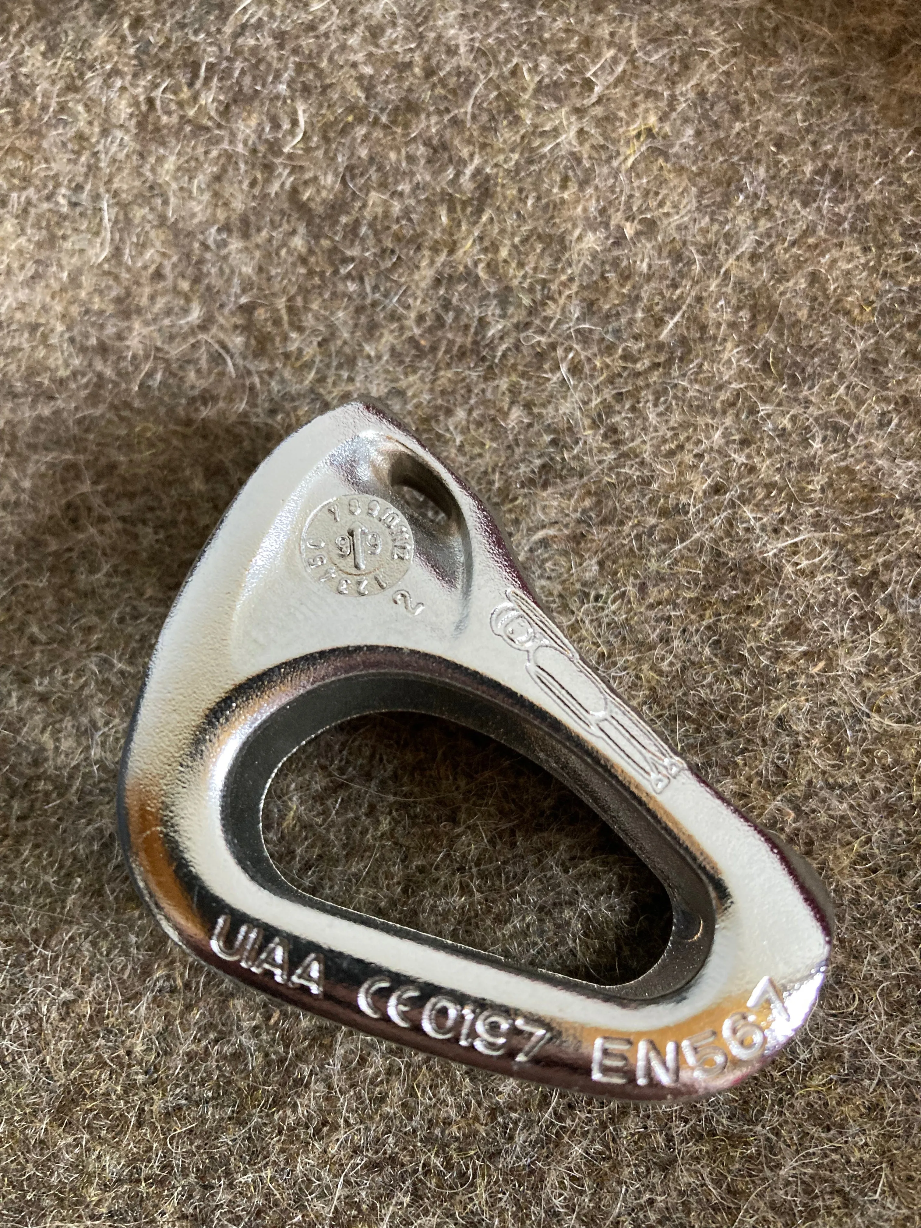 Accessories, Mountaineering, Selection of Harnesses, carabiners, and ascension devices (* This is sold as a complete assembly.)
