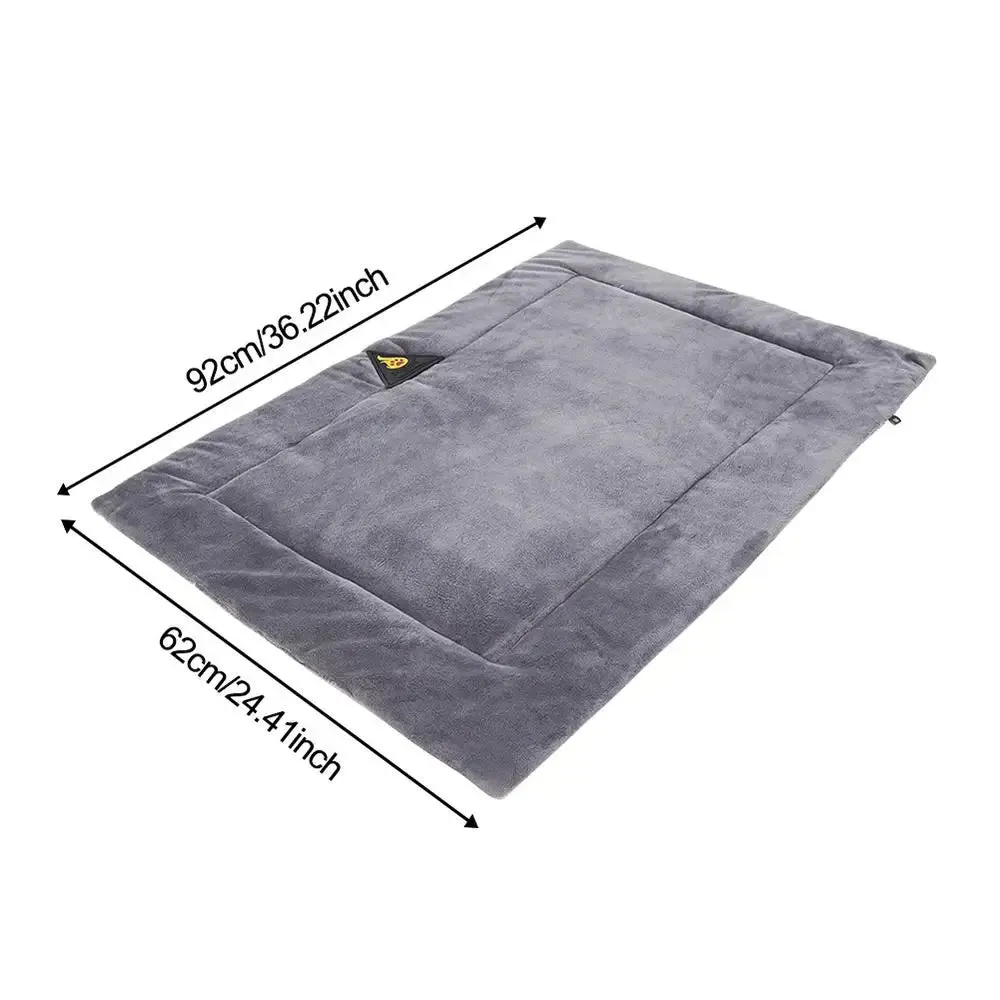 AiroPaws™ Self-Heating Flannel Pet Bed - Comfortable Mat for Elderly Dogs & Cats, Winter Thermal Supplies, Waterproof Warming Pad for Cozy Nights!