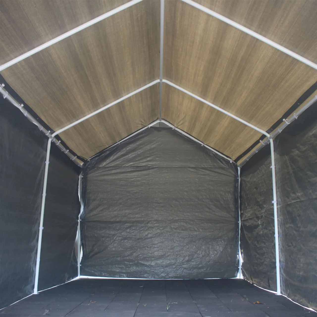 Aleko Carports Heavy Duty Outdoor Canopy Carport Tent - 10 X 20 FT - Gray