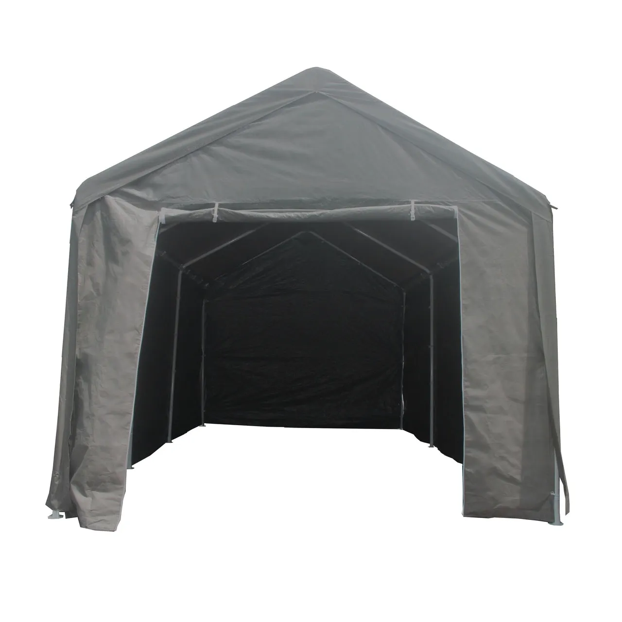 Aleko Carports Heavy Duty Outdoor Canopy Carport Tent - 10 X 20 FT - Gray