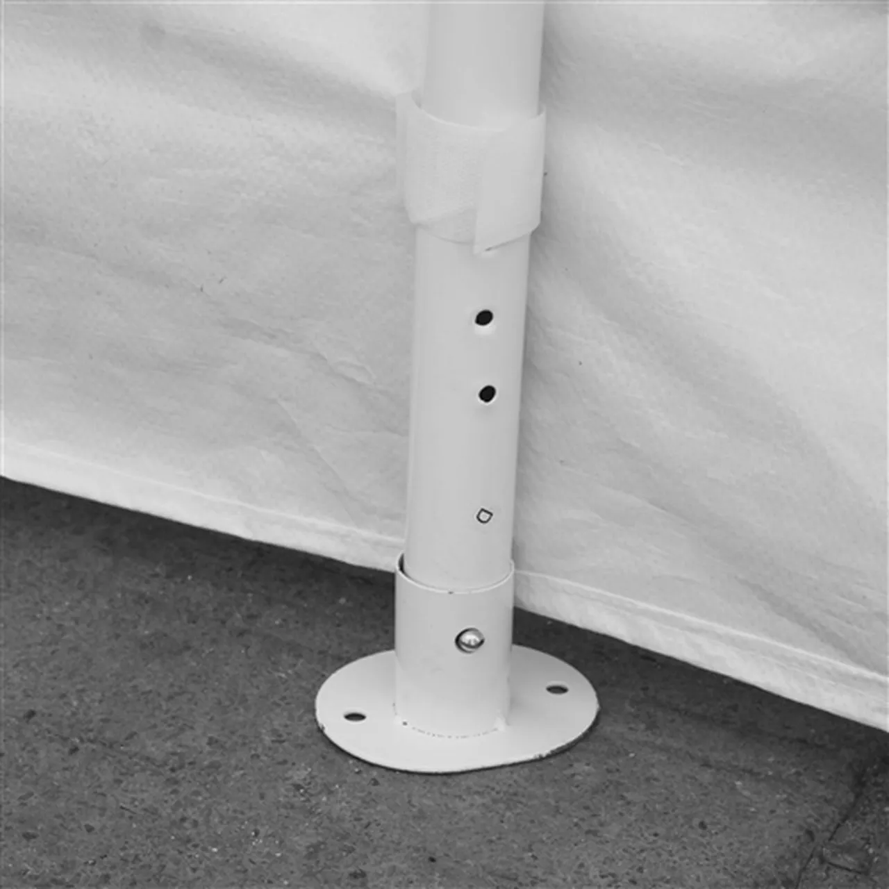 Aleko Carports Heavy Duty Outdoor Canopy Tent with Sidewalls and Windows - 10 X 20 FT - White