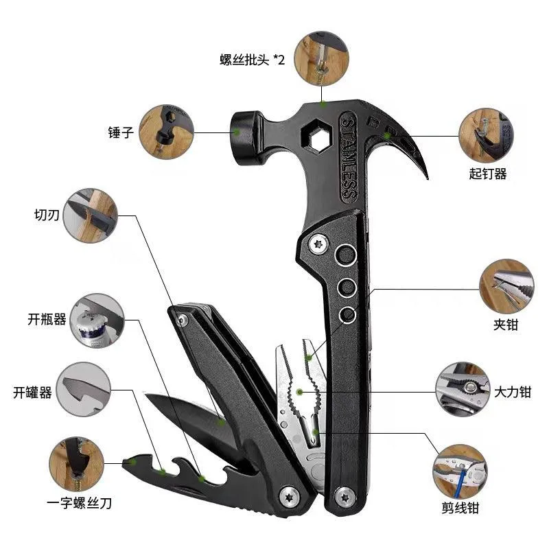 All-in-one tool Multifunctional hammer Outdoor tool