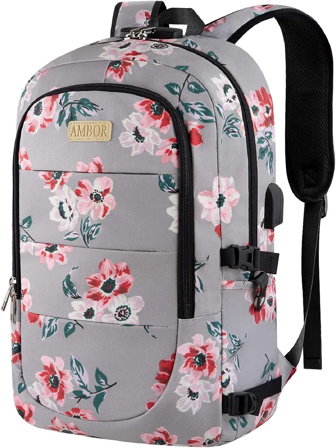 Anti-Theft Travel Laptop Backpack for 17.3 inch Laptops | USB Charging and AUX Ports | Explore with Confidence