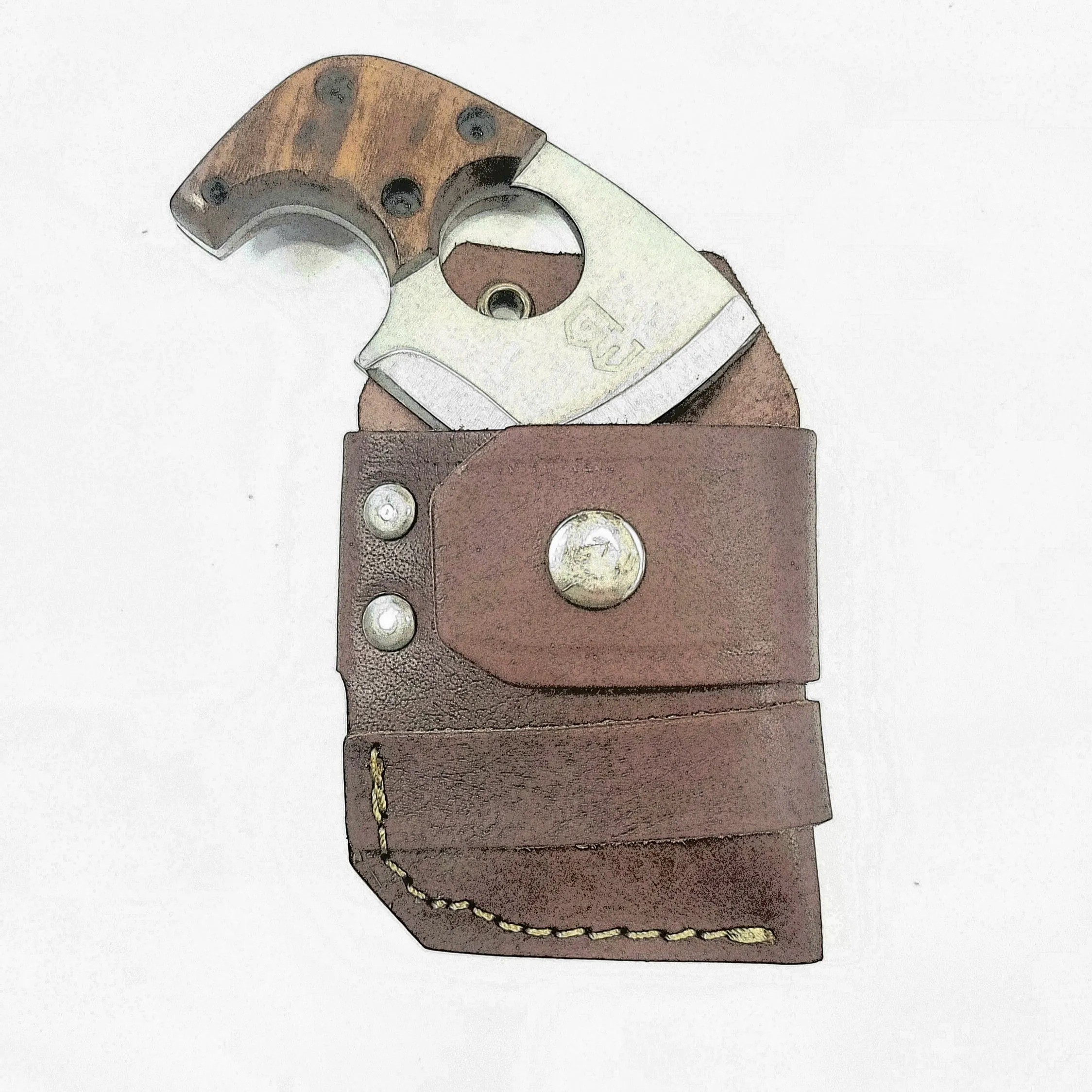 Axe Card With Removable Handle: EDC Survival Axe