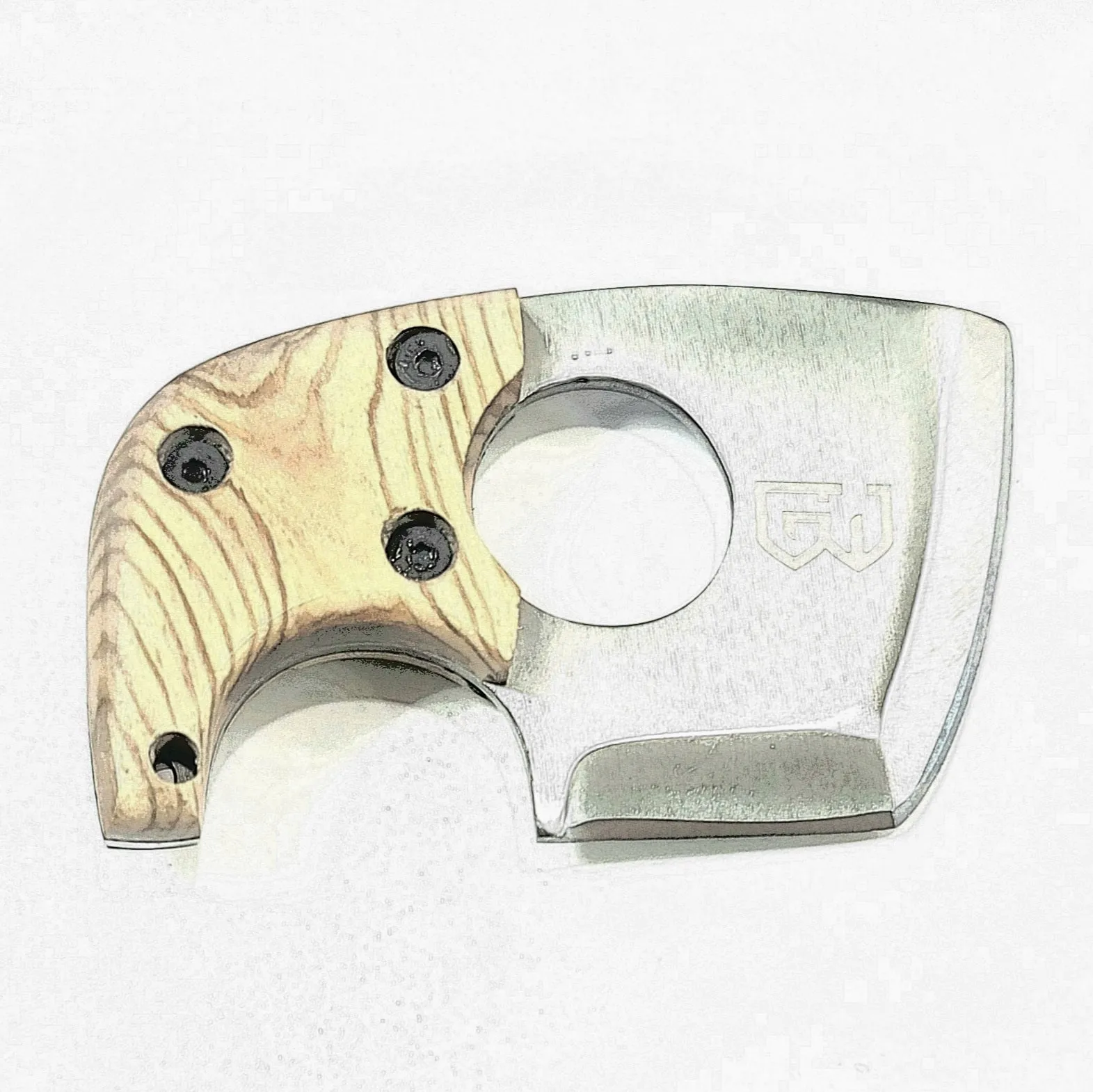 Axe Card With Removable Handle: EDC Survival Axe