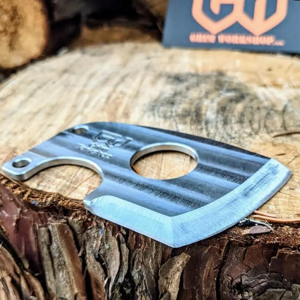 Axe Card With Removable Handle: EDC Survival Axe