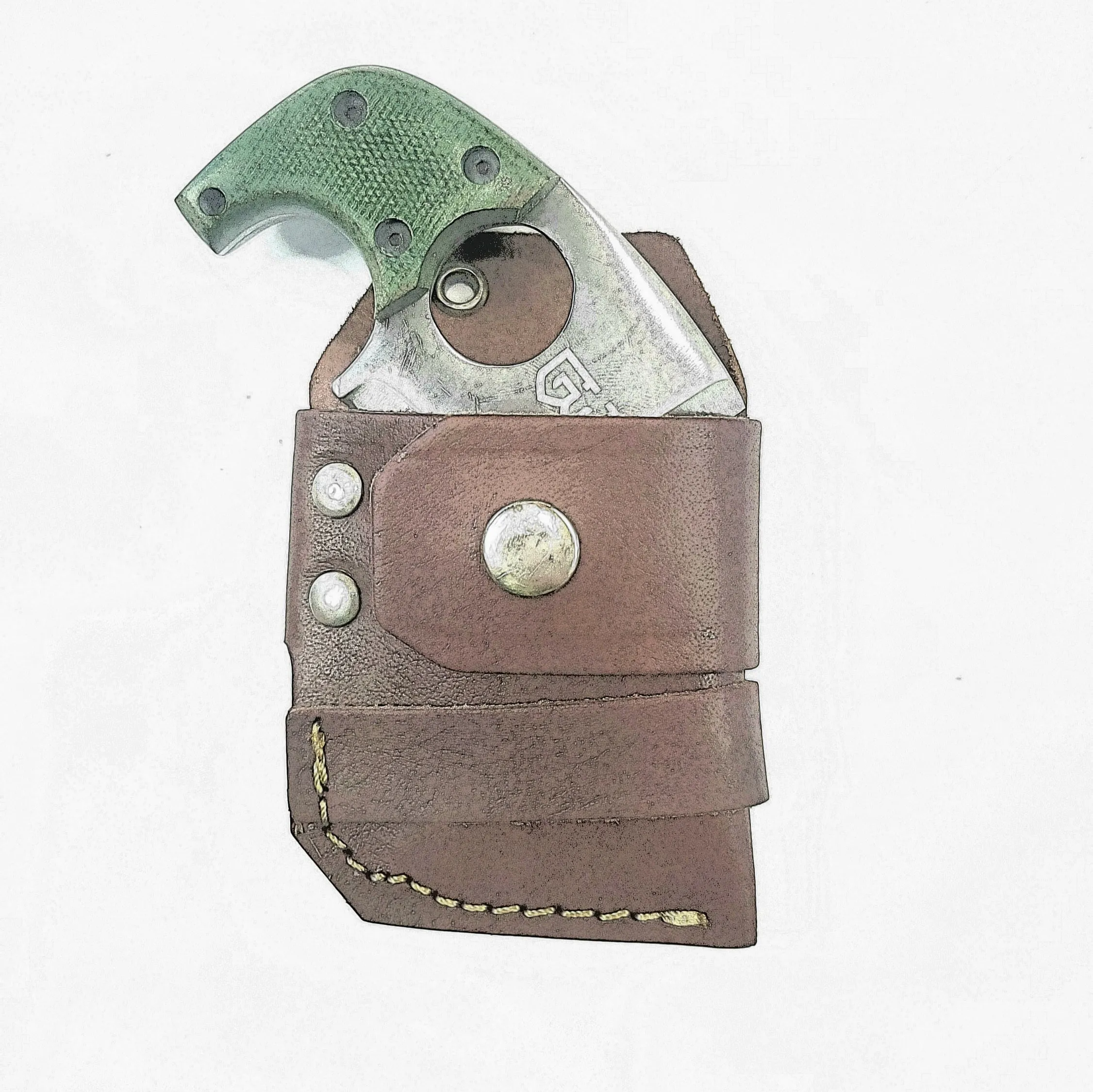 Axe Card With Removable Handle: EDC Survival Axe