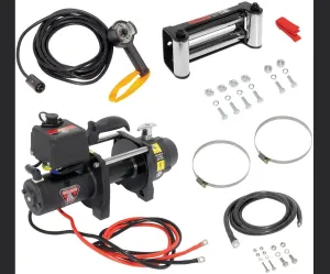 Bulldog 500403 DC Electric Heavy Duty Winch (DC6000, 6000 lbs.)