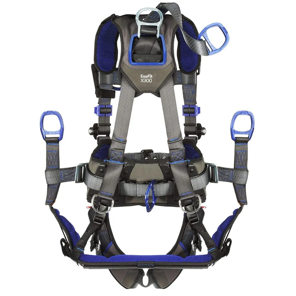 DBI Sala 1113297 ExoFit X300 Comfort Oil & Gas Climbing/Suspension Safety Harness, Large
