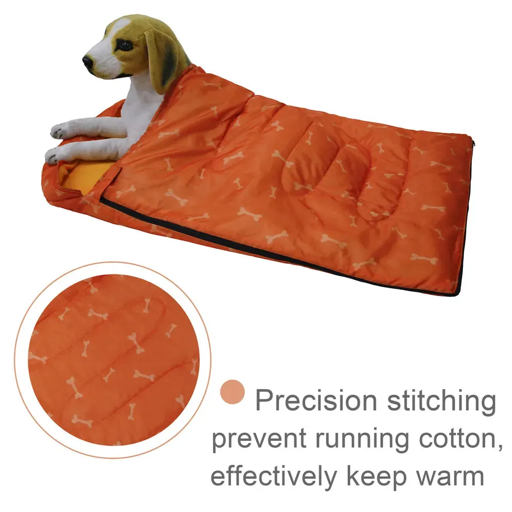 Dog Sleeping Bag Warm Dog Bed Blanket For Camping Adventures