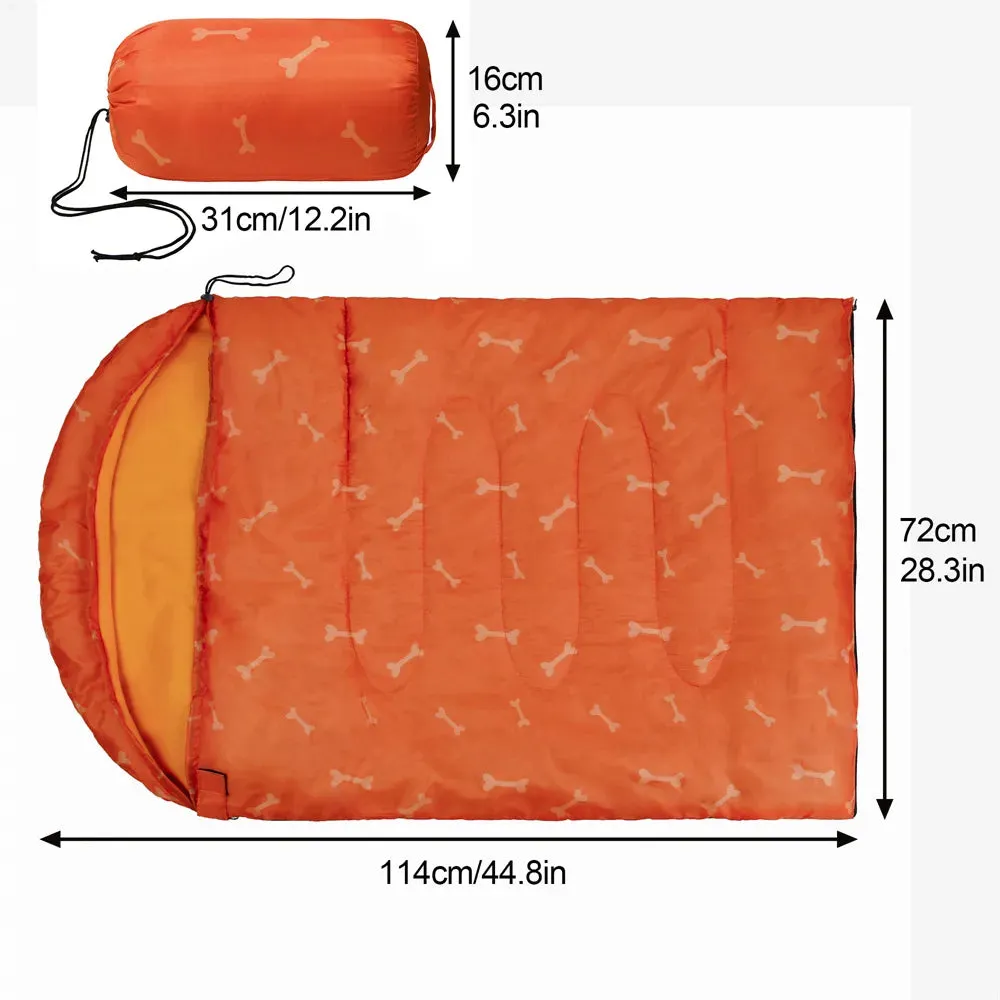 Dog Sleeping Bag Warm Dog Bed Blanket For Camping Adventures