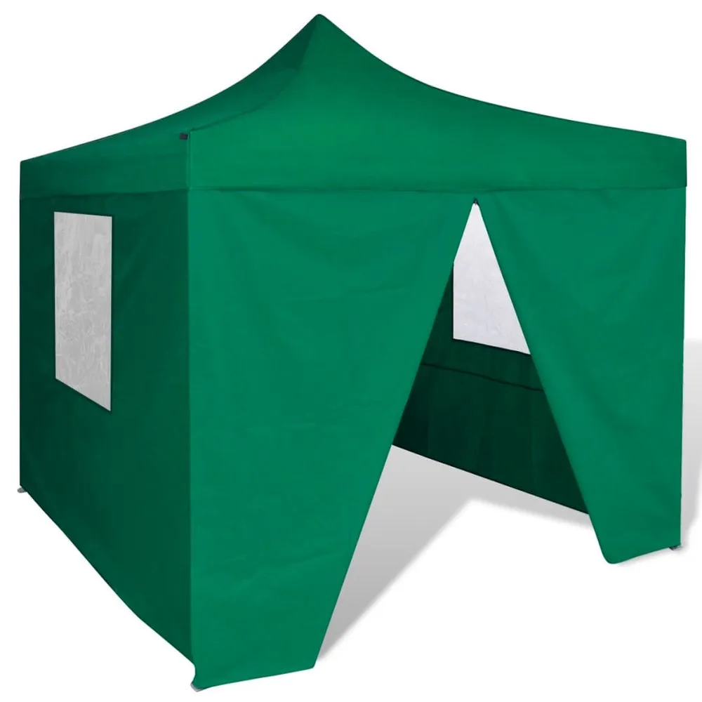 Foldable Tent 3x3 m with 4 Walls Cream