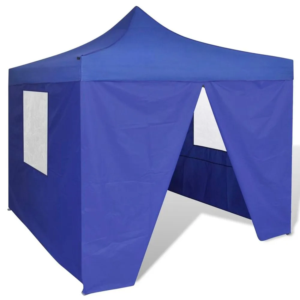 Foldable Tent 3x3 m with 4 Walls Cream