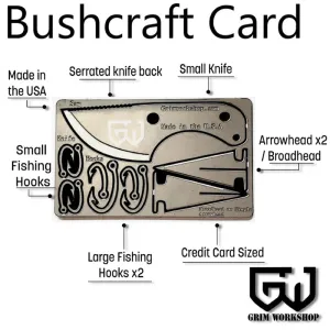 Grim Workshop Bushcraft EDC Survival Card