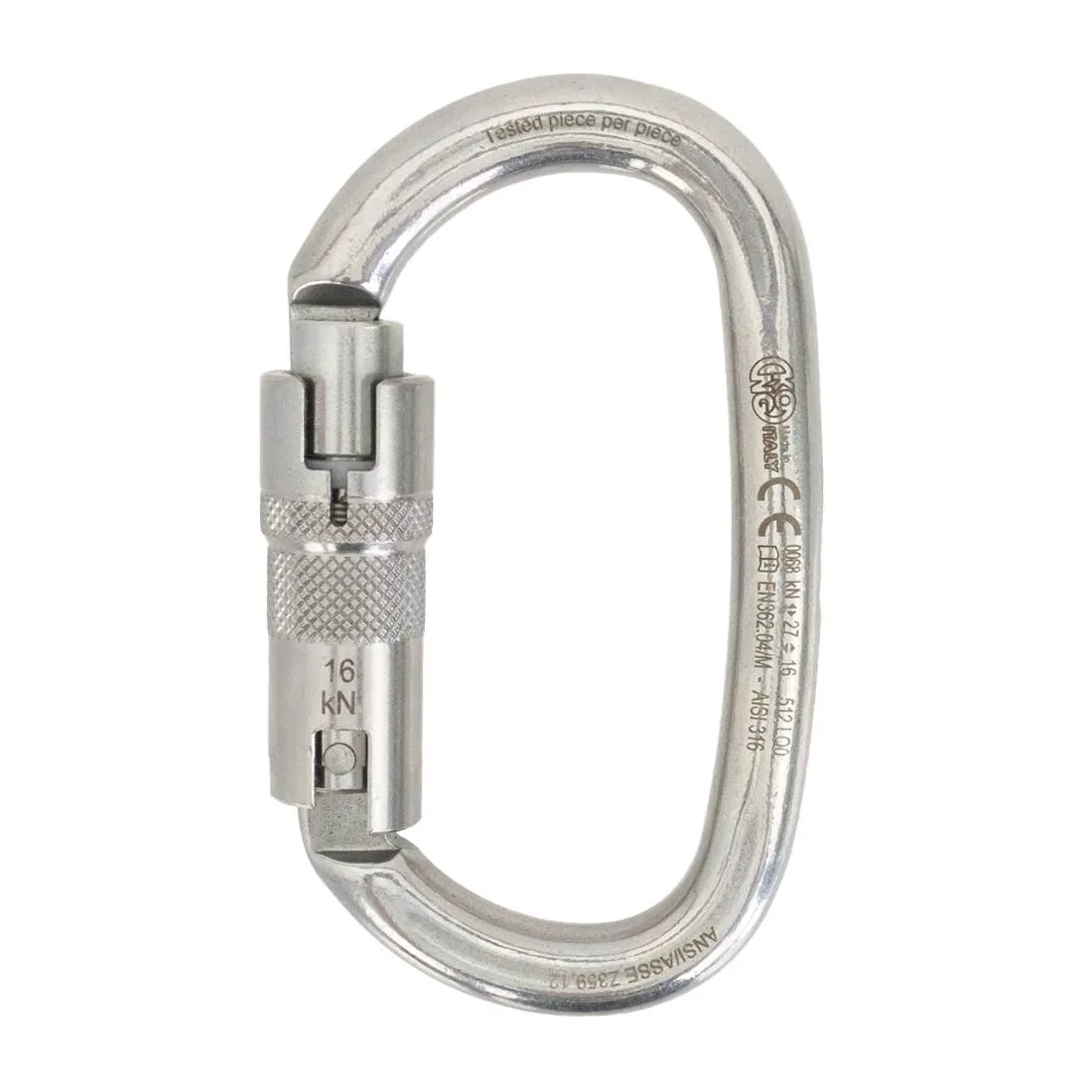 KONG Inox Carabiner - Ovalone ANSI