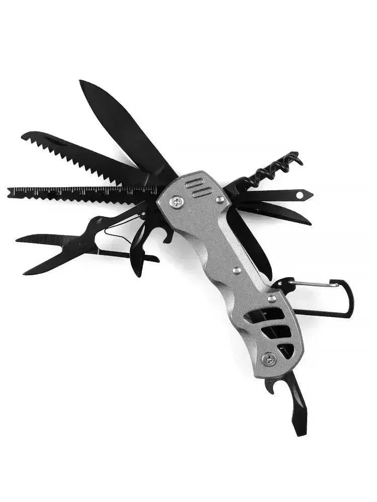 Multifunctional Folding Swiss Army Portable Stainless Steel Pocket Knife Outdoor Camping Emergency CombinationTool Survival Gear