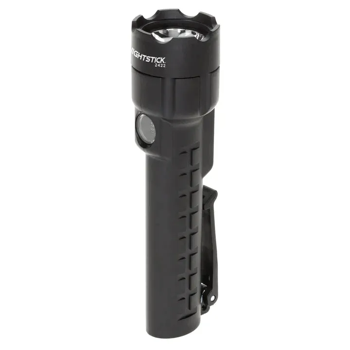 Nightstick - Dual-Light Flashlight w/Dual Magnets - 3 AA (not included) - Black