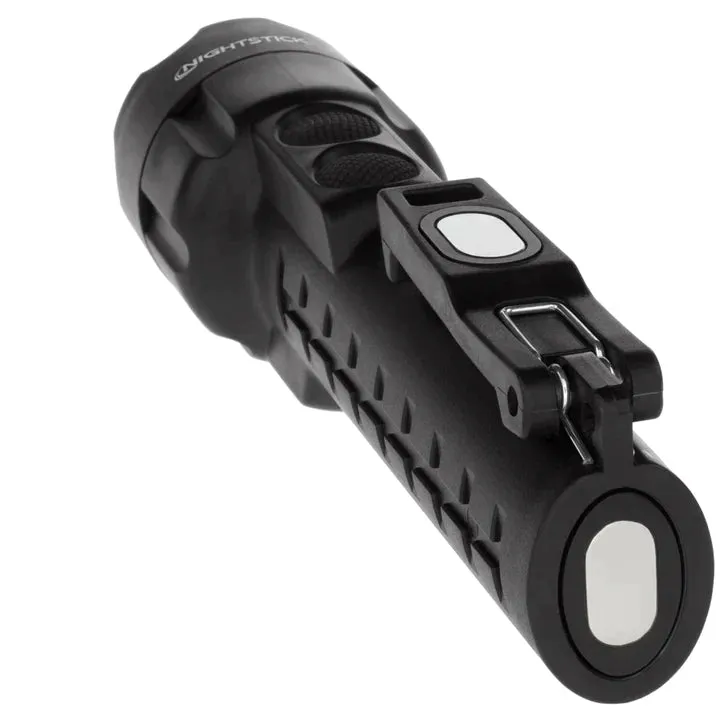 Nightstick - Dual-Light Flashlight w/Dual Magnets - 3 AA (not included) - Black