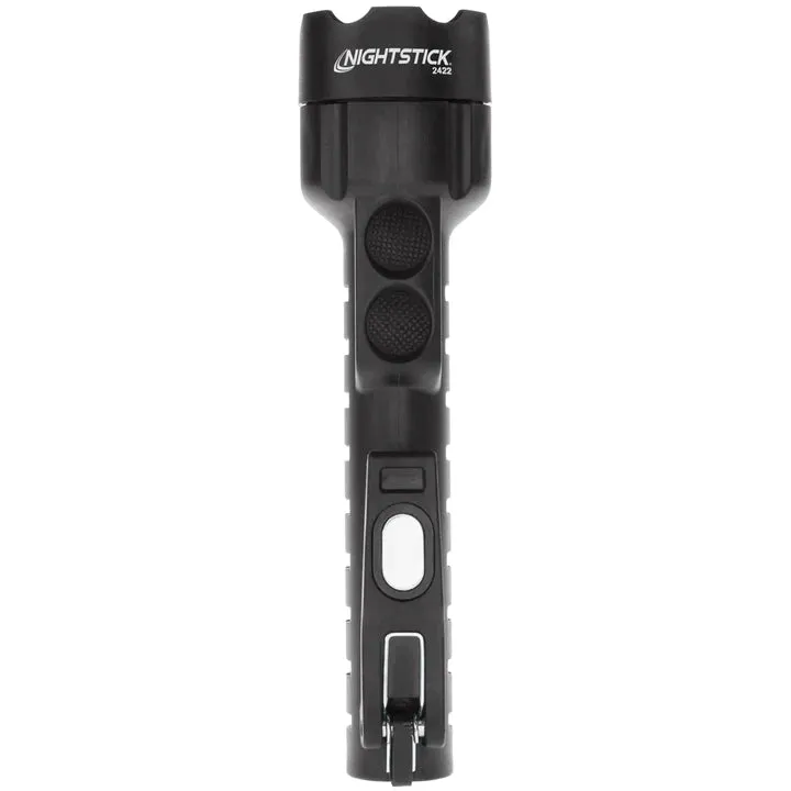 Nightstick - Dual-Light Flashlight w/Dual Magnets - 3 AA (not included) - Black