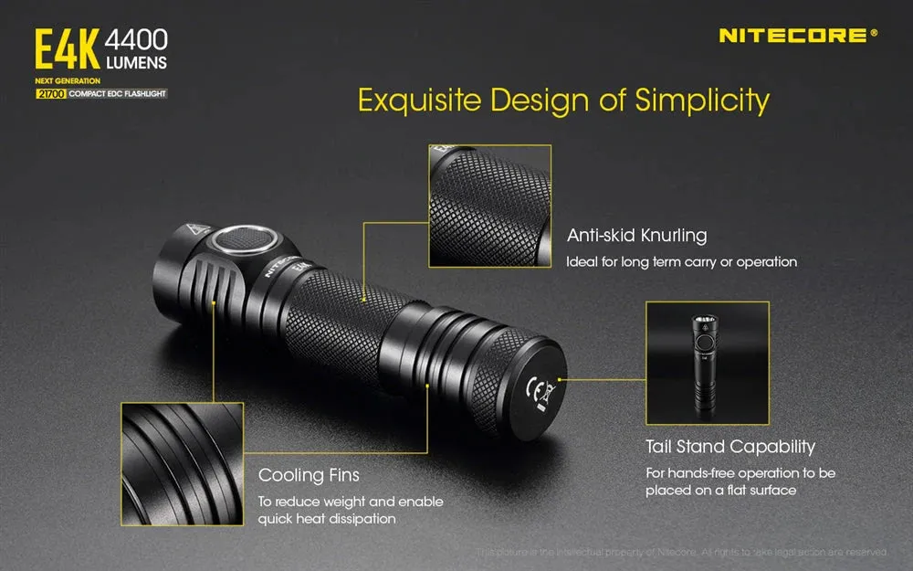 Nitecore - EK4 4400 Lumen EDC Flashlight (OPEN BOX)