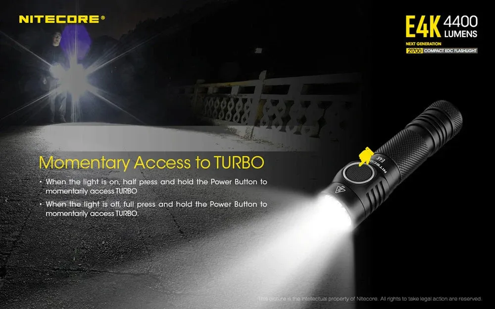 Nitecore - EK4 4400 Lumen EDC Flashlight (OPEN BOX)