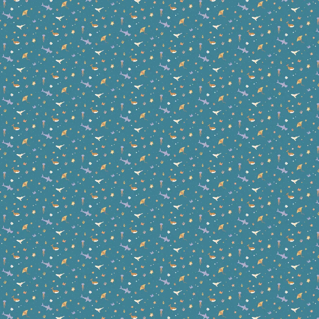 Ocean Creatures Marine Organic Muslin Wrap Swaddle