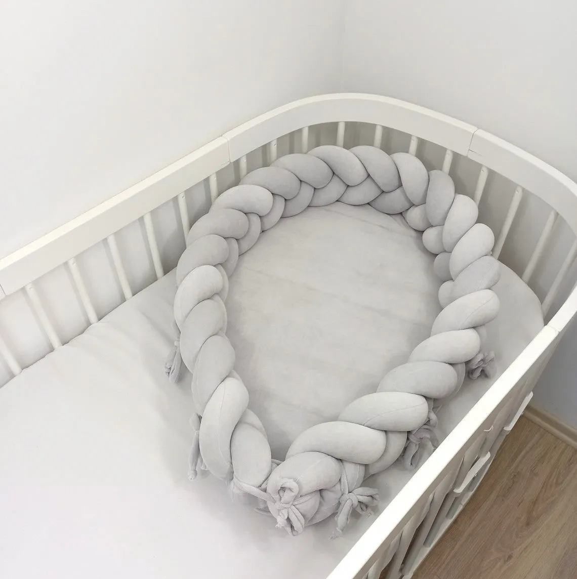 Plaited Cotton Velvet Velour Baby Nest (6 colours)