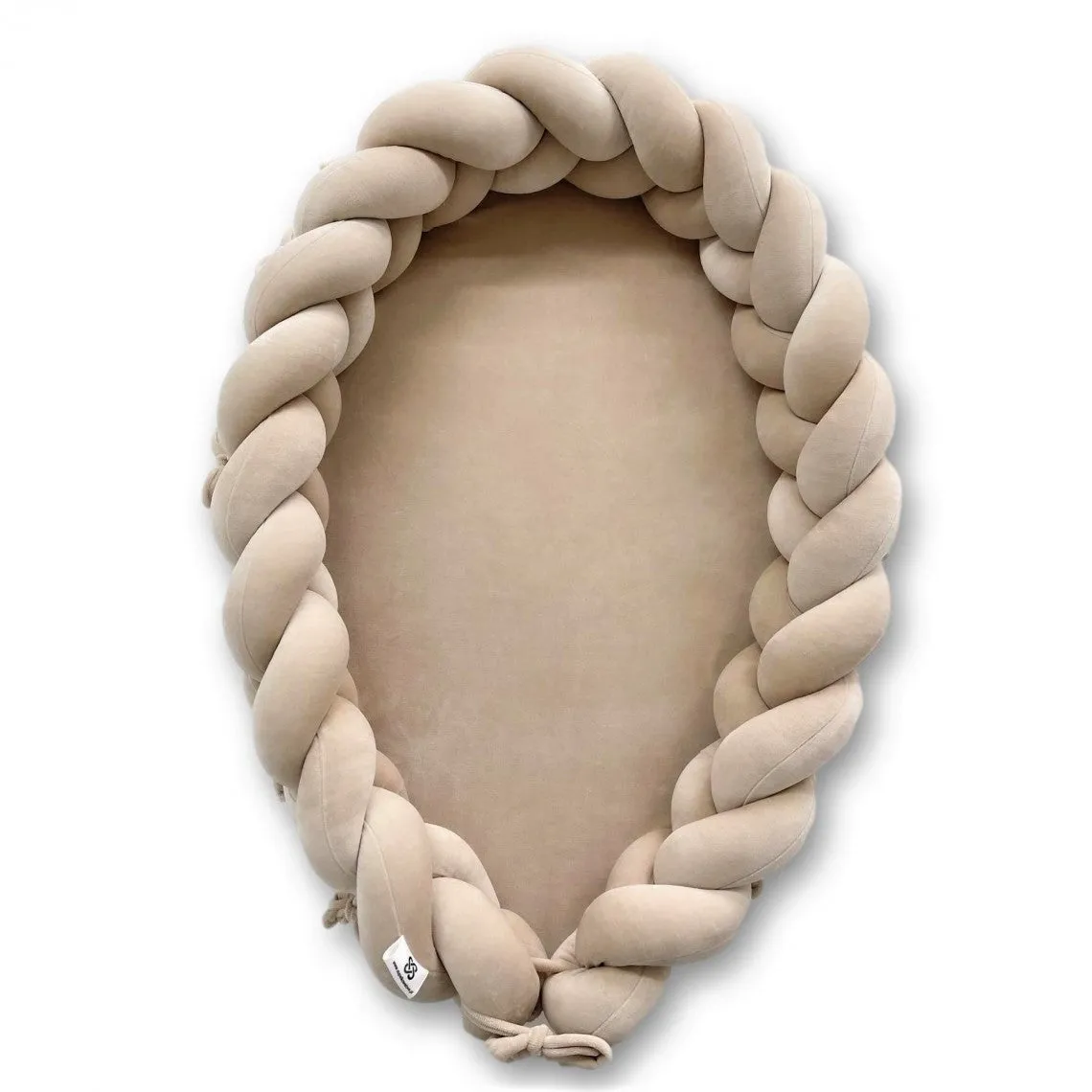 Plaited Cotton Velvet Velour Baby Nest (6 colours)