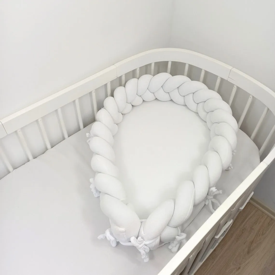 Plaited Cotton Velvet Velour Baby Nest (6 colours)