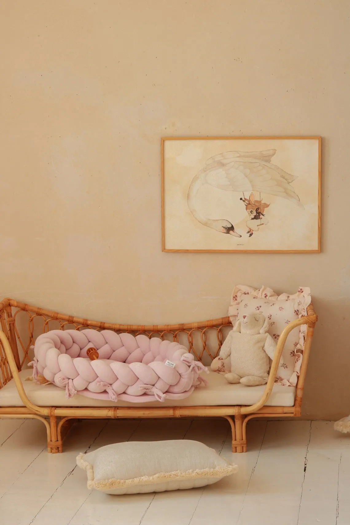 Plaited Cotton Velvet Velour Baby Nest (6 colours)
