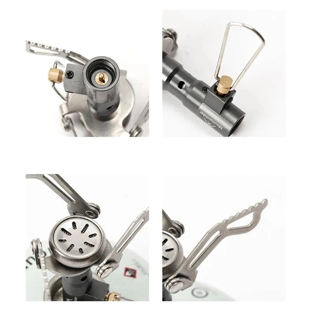 Portable Camping Stove Backpacking Gases Burner Foldable Camp Stove Head 2500W for Outdoors Cooking Camping Backpacking Hiking