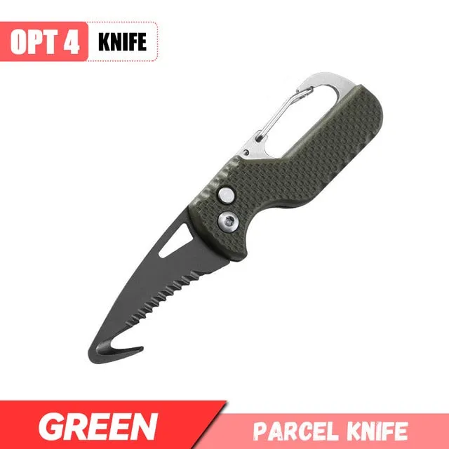 Portable Multifunctional Knife Stainless Open Express Parcel Strap Cutter Emergency Survival Tool,Carry-on Unpacking Box Opener