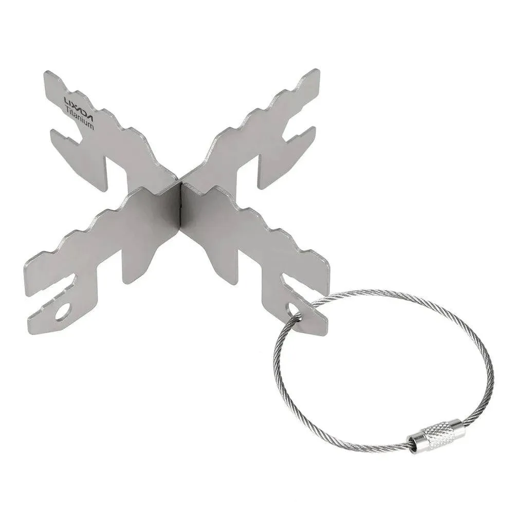 Portable Titanium Alcohol Stove Rack Cross Stand Outdoor Camping Stove Stand Support Rack Cross Combination Stent Reactor System