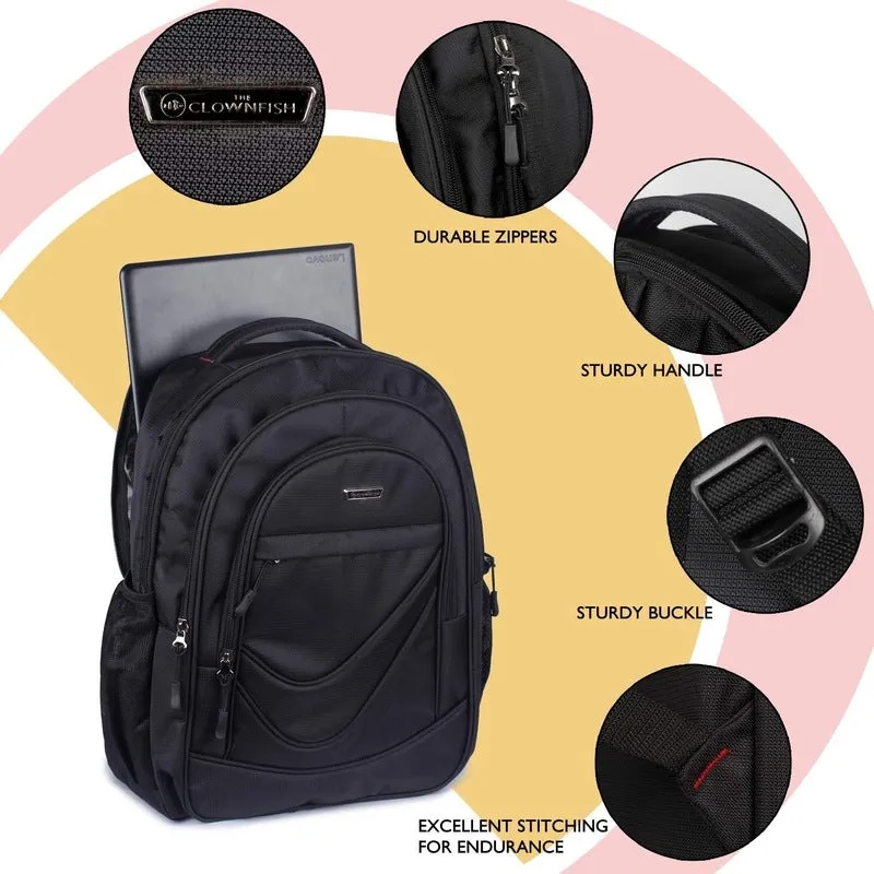 Premium Laptop Backpack - Stylish, Water Resistant | 15.6 Inch | Black