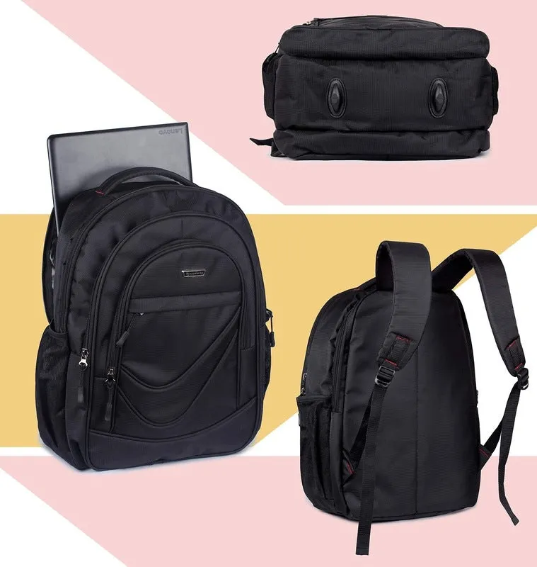 Premium Laptop Backpack - Stylish, Water Resistant | 15.6 Inch | Black