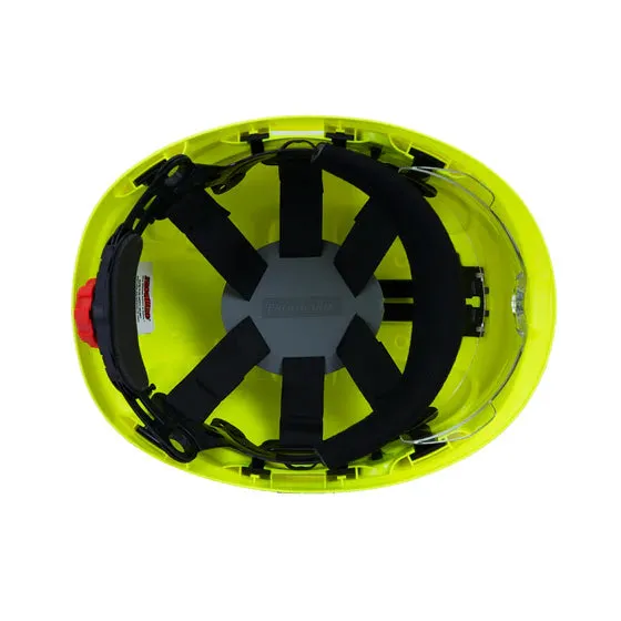 ProGuard Safety AlpinPLUS Hi-Vis Yellow Safety Helmet With Retractable Safety Spec SS98 : 2013 &  EN397 ALPS-1-Y