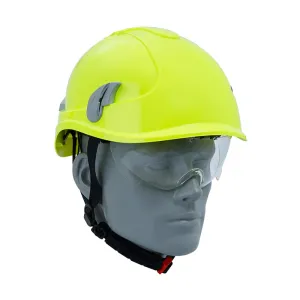 ProGuard Safety AlpinPLUS Hi-Vis Yellow Safety Helmet With Retractable Safety Spec SS98 : 2013 &  EN397 ALPS-1-Y