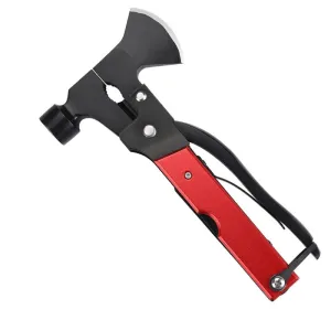Safety Axe Hammer Multifunctional Ax Pliers Saw Wrench Corkscrew Cutter Combination