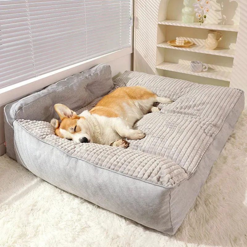 Thick & Cozy: Warm Dog Bed Sleeping Mat for Small-Medium Dogs & Cats - Soft, Removable Washable Cushion, Ideal Pet Kennel Supplies for Ultimate Comfort!