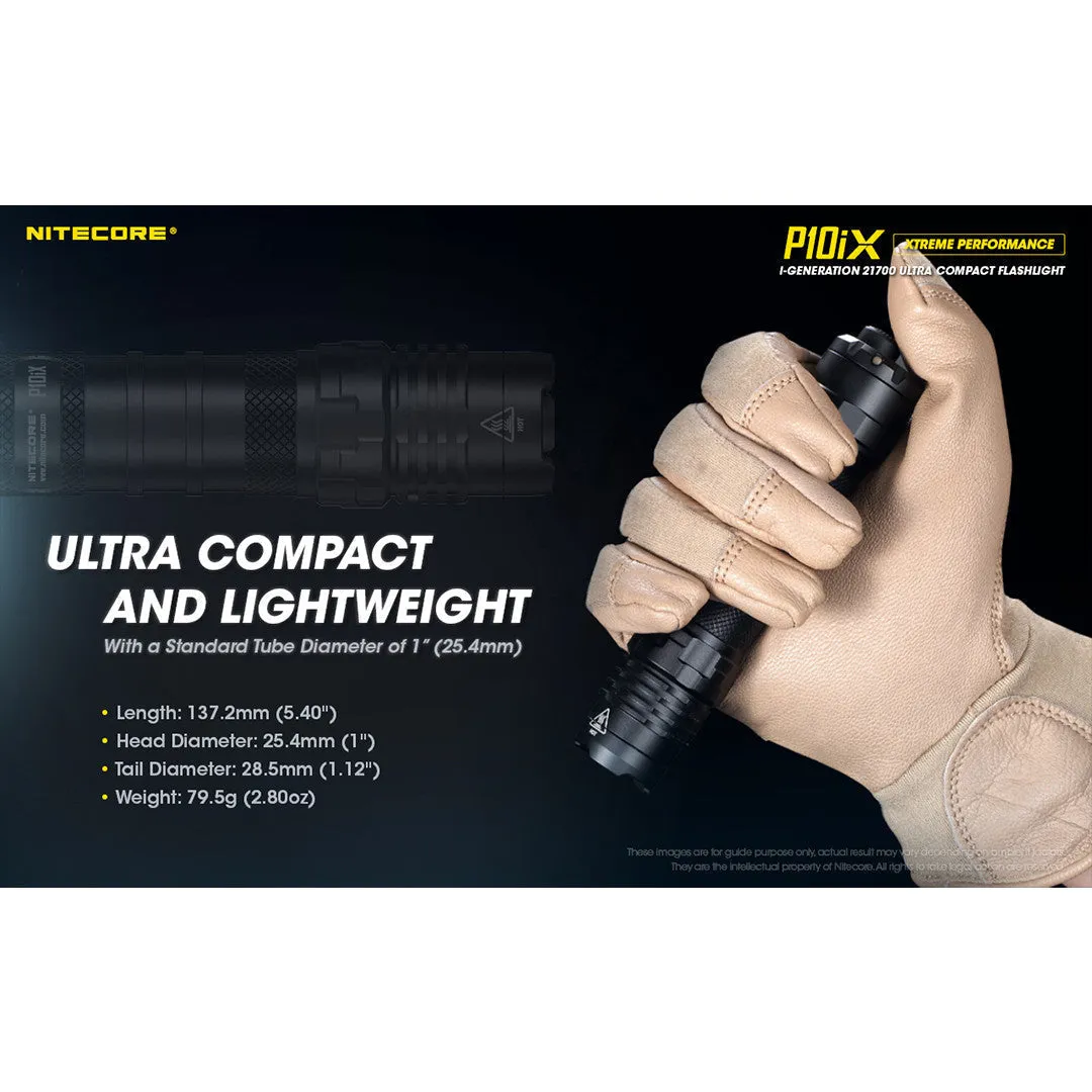 (USED/OPEN-BOX) Nitecore P10iX Xtreme Tactical Flashlight (4000 Lumens | USB-C Rechargeable)