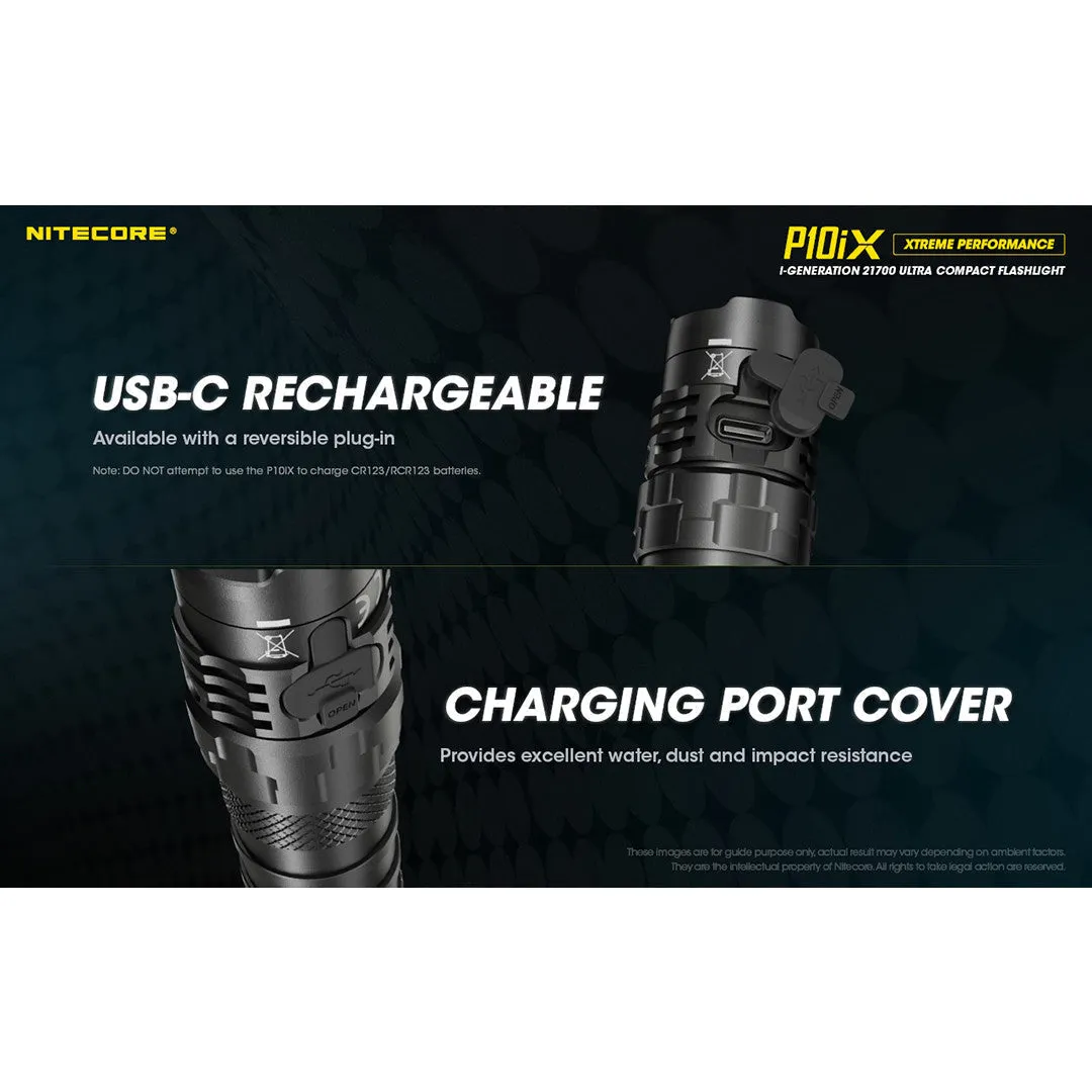 (USED/OPEN-BOX) Nitecore P10iX Xtreme Tactical Flashlight (4000 Lumens | USB-C Rechargeable)