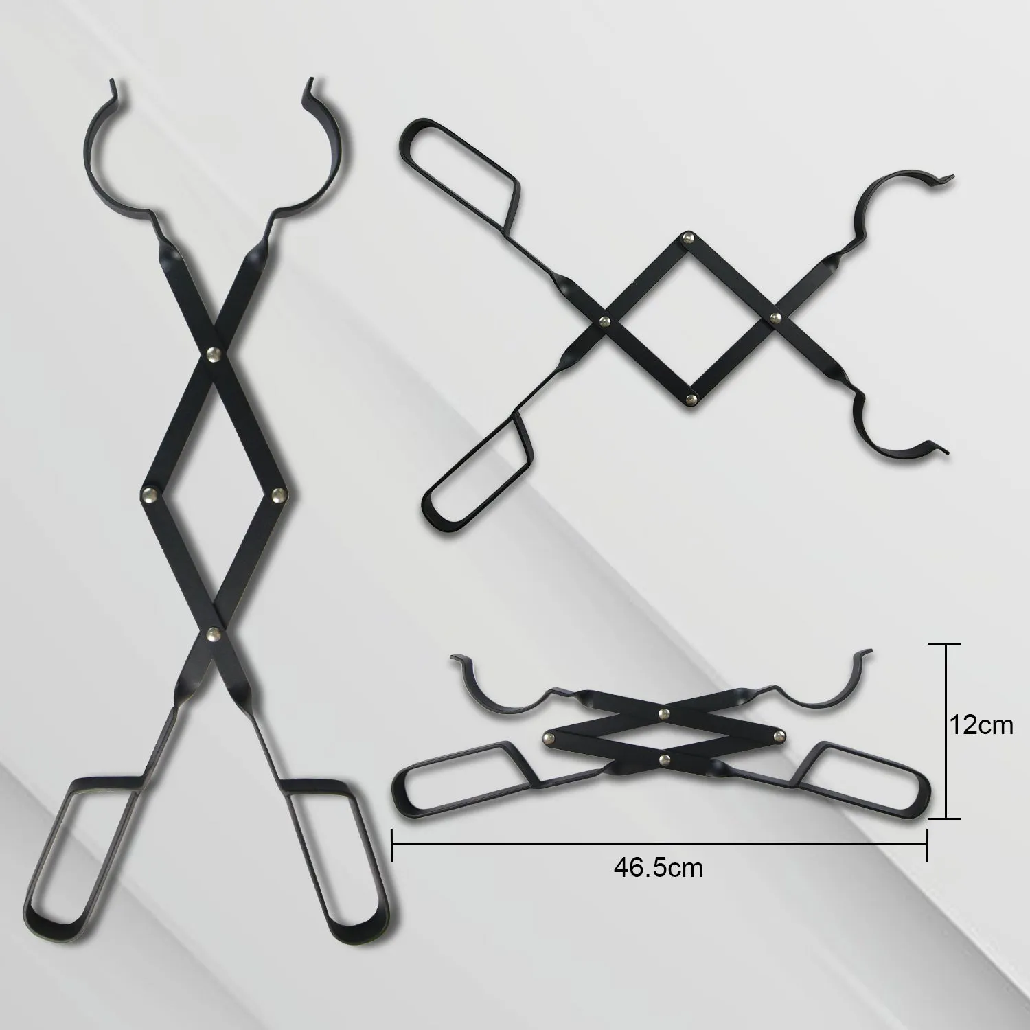 VODA Fireplace Accessories Fire Poker and Fireplace Tongs Set for Fire Pit Bonfire Wood Stove