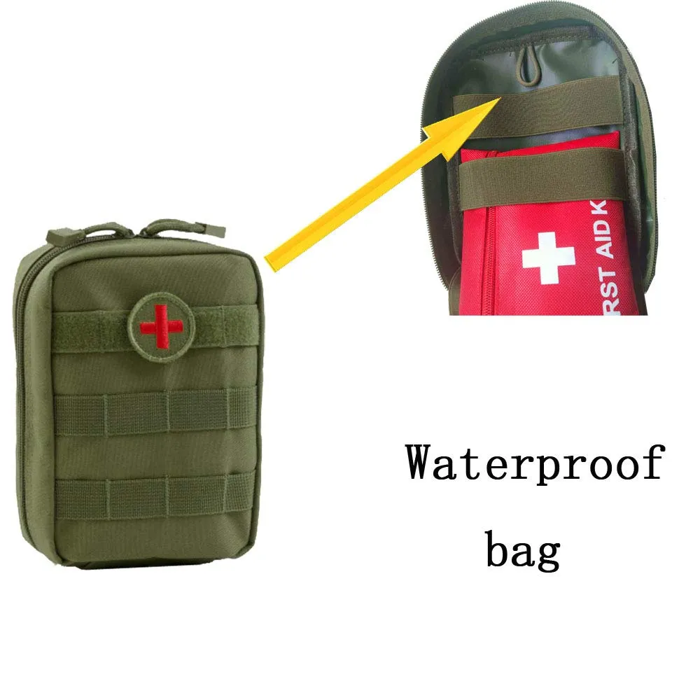 YASY 3 in 1 Survival Kit with Water Filter Camping Emergency First Aid Gear for Hiking Car with Waterproof Bag (3 in 1 Survival kit)